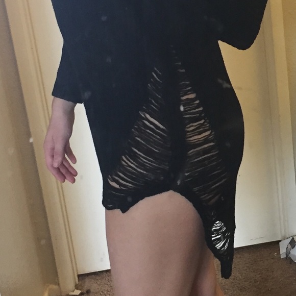 High low mini sweater dress - Picture 3 of 4